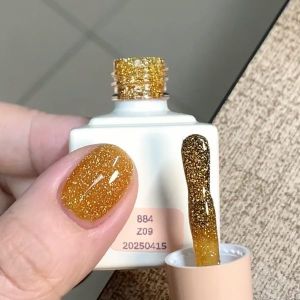 ADHERE S&eacute;rie Diamant &Eacute;toil&eacute; - 12ml Vernis &agrave; ongles &eacute;tincelant &agrave; paillettes de diamant broy&eacute;, Gel brillant scintillant r&eacute;fl&eacute;chissant, pour salon de nail art DIY (Z09) (AdheRe Nail, neuf)