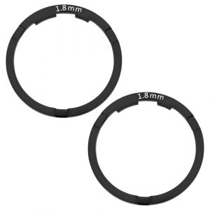 Create idea 2 Lot Entretoises de Volant Inertie pour V&eacute;lo 1,8 Mm Joint de Volant Inertie Compatible avec Shimano 8 9 10 11 Vitesses VTT 40,5 X 34,7 Mm Noir (Create Idea, neuf)
