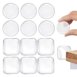 LQUYTA12 But&eacute;e de Porte Auto-adh&eacute;sive Coussin de Protection But&eacute;e de Porte en Caoutchouc pour la Protection des Portes de Meuble Portes de R&eacute;frig&eacute;rateur et Protection des Coins de Table (Transparent) (CCtunCanton O&Uuml;, neuf)