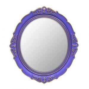 YCHMIR Miroir mural ovale de style vintage Violet 37,6 x 33,3 cm (YCHMIr, neuf)