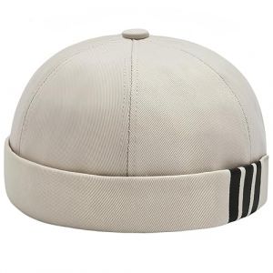 Bonnets Homme Hiver Bonnet De Nuit Homme Femme Homme Adapt&eacute; Bonnet Docker en Adjustable Docker Hat Casquette sans Visiere Rolled Cuff Brimless Hat Bonnet Marin Beanie Worker Caps Homme Bonnet (YUNIAN-Direct, neuf)