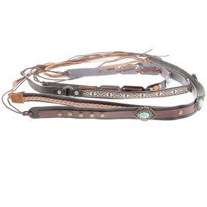 Hemobllo Bandeaux pour Chapeaux en Paille Lot de 4, Sangles D&eacute;coratives &agrave; Cordon de Serrage pour Hommes et Femmes, pour Chapeaux de Voyage et Plage (pattobold, neuf)