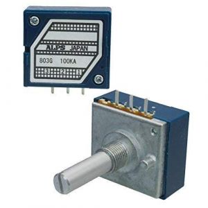 Alps 100K Logarithmique RK27111 Mono Potentiomètre Rotatif 100KA Ohm Log. le Bleu 6mm Potentiomètre Pot (pot4audio, neuf)