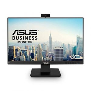 ASUS BE24EQK Moniteur Professionnel 23,8" avec IPS Full HD 1080p, Soin des Yeux, DisplayPort HDMI, sans Cadre, Webcam 2 MP réglable intégrée, réseau de micros, Haut-Parleur stéréo, vidéoconférence, (OZGE UNIFORM, neuf)