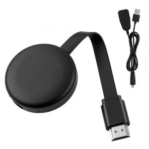 Miracast HDMI Dongle, sans Fil Dongle HDMI WiFi, 4K/2.4GHz Wireless Display Adapter WiFi Compatibles i-Phone/i-Pad/Mac OS/Android/iOS/Windows/TV/Moniteur, Supporte Miracast, DLNA, Airplay (ZhangLiangXu, neuf)