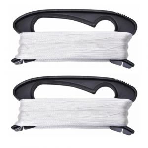 HAMKU 200M Bobine de Fil de cerf-Volant avec Planche à Langer Noire Accessoires pour l'extérieur Planche À Enrouler en Fil De Kite Ligne Cerf-Volant avec Poignée (STAR JINGWEN, neuf)