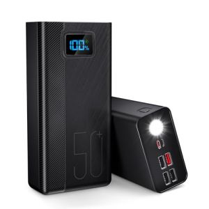 Power Bank 50000mAh：22.5W Batterie Externe à Chargement Rapide avec Grande capacité et 5 Sorties et 3 entrées 2.5× 20000 mAh Power Bank Fast Charging (yangningmaoyi, neuf)