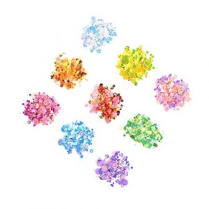 DEARMAMY Color Pearl Sequin Nail Decoration Kit Diy Manicure Craft Accessories For Unique Nail Art Designs (Liiane, neuf)