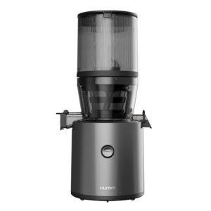 HUROM | Extracteur de jus |Extracteur &agrave; Jus de Fruits et Legumes | H320N | Presse &agrave; Froid | Moteur silencieux | Facile &agrave; nettoyer | M&eacute;ga tr&eacute;mie intelligente | 2L | 200 Watt | Sans BPA | (Titan) (Hurom Europe, neuf)