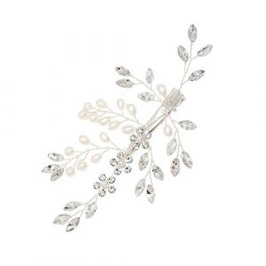 TOVINANNA Pince à Cheveux Élégante en Alliage avec Strass Accessoire de Mode pour Fête Et Mariage (Qieiyi, neuf)