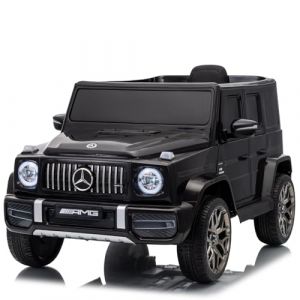 FINOOS V&eacute;hicule Voiture &eacute;lectrique Enfant Mercedes G63 AMG 12V avec T&eacute;l&eacute;commande, Bluetooth, Effets sonores, Lumineux (Noir) (S.N. Commerce B.V., neuf)