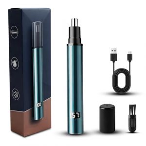 ONGNIUU Tondeuse Nez Oreilles Homme, Tondeuse Nez, Coupe Poils nez et Oreilles USB Rechargeable, LCD &Eacute;cran, Tagliapeli per Orecchie per Uomini e Donne, Facile da Pulire, Impermeabile IPX7 (CIURARU ONLINE MARKET S.R.L., neuf)
