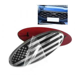 ontto 1 pi&egrave;ce 23 cm Drapeau am&eacute;ricain Voiture Arri&egrave;re Grille Avant Pare-choc Badge Badge Autocollant Convient pour Ford F150 F250 F350 EcoSport Focus Edge Explorer Ranger Expedition Hayon Couverture (Ontto, neuf)