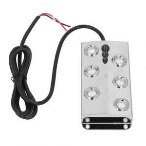 Garsent Brumisateur à 6 Têtes, Brumisateur à Ultrasons avec Alimentation électrique, Fontaine d'eau Brumisateur, Brumisateur à Ultrasons étanche à l'eau pour Jardin Paysager (cigemay, neuf)