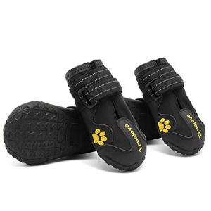 MOKCCI - Bottines imperméables pour chien Truelove avec sangles réfléchissantes, pour petit, moyen et grand chien, utilisation en extérieur (MOKCCI, neuf)