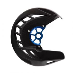 JUANZD Protection de disque de frein avant 22 mm 26 mm compatible avec 125-400 450 530 SX SXF XC XCF EXC EXCF TC FC couvercle de frein de moto 2015-2022(26mm black blue) (HUO SHUANG, neuf)