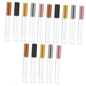 STOBAZA 30 pi&egrave;ces Tubes Vides pour Gloss &agrave; L&egrave;vres L&eacute;gers Contenants Simples pour L&egrave;vres Flacons Rechargeables pour Maquillage DIY Lot Or Argent Noir Rose Dor&eacute; (Vitong, neuf)