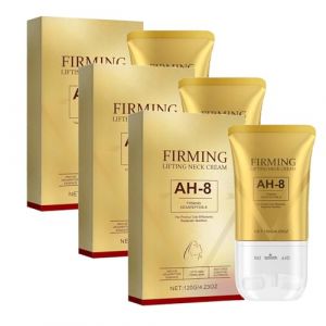 AH-8 Crème de cou raffermissante - Formule de serrage et de levée avec hexapeptide et massage à double rouleau pour les soins de la peau Crepey, hydratant, serrage et réparation de la peau (3) (Fuhandianzi, neuf)