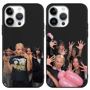 2 Pi&egrave;ces Coque pour Samsung Galaxy A14 5G 6.8'', Blackpick KPOP Star Groupe D'idoles Lisa Rose Jenny Jisoo Protection Cover Etui Housse de Haute Qualit&eacute; TPU Silicone Souple Anti-Rayures Antichoc Case (yuhuolai maoyi, neuf)
