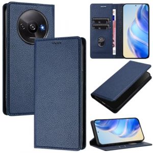xinyunew Coque pour Xiaomi Redmi A3 4G/Redmi A3X/Poco C61, RFID Blocage Portefeuille Etui &agrave; Rabat, Housse en Cuir PU pour Xiaomi Redmi A3 4G/Redmi A3X/Poco C61, Bleu (xinyunew, neuf)