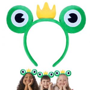 Bandeaux de grenouille avec yeux de grenouille, bandeau amusant en cheveux de grenouille pour festival, fête, déguisement de grenouille verte, grenouille, 1 Count (Pack of 1) (LKIllyc, neuf)