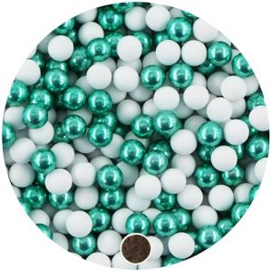 EinsSein 1kg dragees mariage boules de chocolat Mix 1 cm petit blanc-vert | Dragées baptême fille garcon communion aux amandes | feter et recevoir fêter de fete couleur pas cher aux bombe tag voir mes (Shopingeneur, neuf)