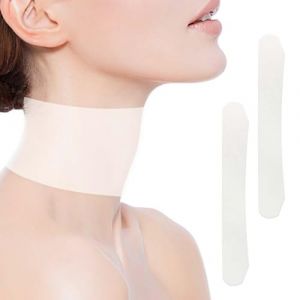 CULEO Soins pour le cou et le décolleté,2 pièces d'autocollants élastiques translucides pour les rides du cou pour façonner et soulever les autocollants de mise en forme du double menton (CARTW CONNECT TRADING LTD, neuf)