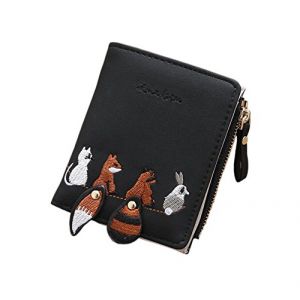 Diyafas Femmes Portefeuille en PU Cuir Court Porte-Monnaie Petit Filles Bourse Titulaire de Carte Porte de Billets (Oyccen store, neuf)