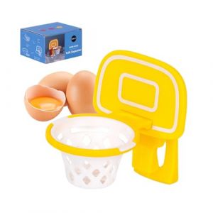Separateur Oeuf Jaune et Blanc Panier de Basket,séparateur de Jaune d'œuf Filtre à œU.S Forme de Cadre de Basket-Ball,Filtre de Jaune d'œuf, séparateur d'œuf en Plastique (#C) (Raopuzi, neuf)