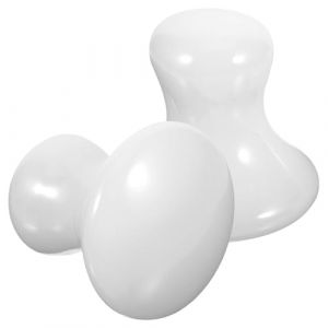 ARTIBETTER Lot de 2 Pierres de Massage en Jade Blanc de Champignon, Outil de Massage Facial et Corporel, Planche &agrave; Gratter Lisse pour Soins Peau et Relaxation Musculaire (Zuiali, neuf)