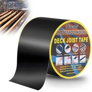 DBREAKS Ruban Adhésif en Butyle pour Terrasse, 100mm x 15 m Ruban de Solin en Bois pour Terrasse, Bande de Protection Lambourde, Protection du Bois (1 Rouleaux) (AMIGOB, neuf)