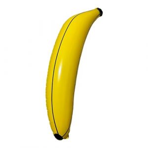 dozer Banane Gonflable XXL Banane Gonflable 162CM Jouet de Piscine, Décoratif pour Carnaval, Hawaïen ou Soirées à Thème (Dos Caimanes, neuf)