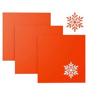 Creatorally Feuille Acrylique Couleur, Panneau Plastique Opaque 3mm Orange pour Découpe Laser 30,5x30,5 cm, 3 Pièces Plexi-Glass Colorée pour Affichage Panneau Peinture DIY (Creatorally, neuf)