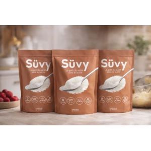 S&Uuml;VY - Remplacement du Sucre - 100% Naturel - Riche en Fibres - 3 x 1000g - Indice Glyc&eacute;mique Faible - Pour P&acirc;tisserie et Cuisine - Fabriqu&eacute; en France - Vegan - sans OGM (3, 1 kg (Lot de 3)) (S&Uuml;VY, neuf)