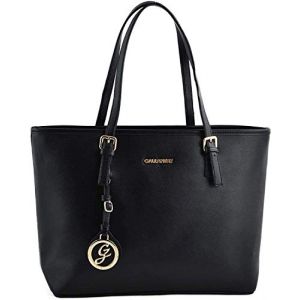 Gallantry - Sac à main - Cabas - Simili Cuir - Sac de cours - lycéenne - étudiante - Noir (Sac à main) (KARL LOVEN, neuf)