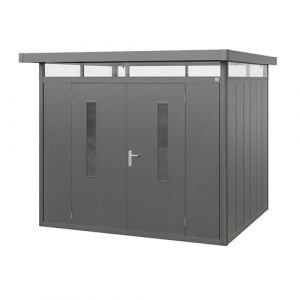 GFP Primeyard Abri de Jardin en m&eacute;tal 263x228x231 cm Armoire de Jardin Anthracite (INTENT24, neuf)