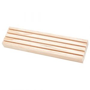nbeads Présentoirs de Bijoux en Bois Naturel, 4 Fentes Boucle d'oreille Présentoir Bois Boucle d'oreille Porte-Carte Bijoux Organisateur Support Bijoux Affichage au Détail pour la Vente, 31x7.7cm (ARRICRAFT FR, neuf)