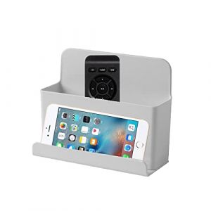 Bo&icirc;te de Rangement &agrave; T&eacute;l&eacute;commande Auto-adh&eacute;sive Support de T&eacute;l&eacute;commande Auto Adh&eacute;sif Bo&icirc;te de Rangement Murale en ABS Support Mural pour Climatisation TV pour Smartphone, Peigne, Pinceau de Maquillage (HsentimenH, neuf)