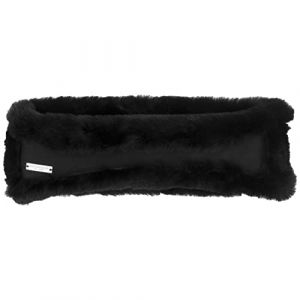 Seeberger Bandeau en laine d'agneau pour femme Noir Taille unique (Chapeaushop, neuf)