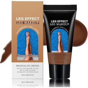 Maquillage des jambes - Couvrance complète - Imperméable - Pas de transfert - Correcteur de teint pour les jambes et le corps - Pour peau mature - Teint lisse - Longue durée - Bronze (SiChuanBoXiaoSongWangLuoKeJiYouXianGongSi, neuf)