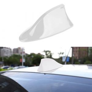 Wekuw 1 Pi&egrave;ces Antenne Voiture Requin, Antenne Requin, Aileron Voiture, Aileron Universel Voiture,Am&eacute;liorer Le Signal du V&eacute;hicule pour Voitures, Vus, Voitures de Sport (Blanc Brillant) (ZHELYAZKO TRANS STORE, neuf)