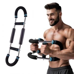 Twister Appareil d'entraînement pour Les Bras pour Homme – Double Ressort, 3 Niveaux réglables, extenseur de Poitrine, entraînement d'appartement pour Le Haut du Corps, Design Anti-pincement, poignée (YueTongSha, neuf)