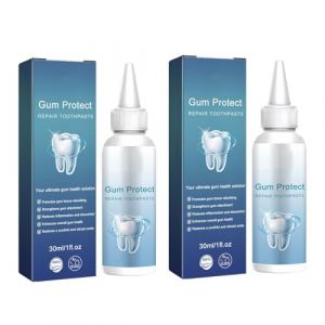 Gum Repair Gel r&eacute;parateur de gencives - R&eacute;paration de la r&eacute;cession des gencives - Prot&egrave;ge contre la chute des gencives - Favorise la gu&eacute;rison et assure une haleine fra&icirc;che - Soin des gencives doux (2) (Qia KIAUZ, neuf)