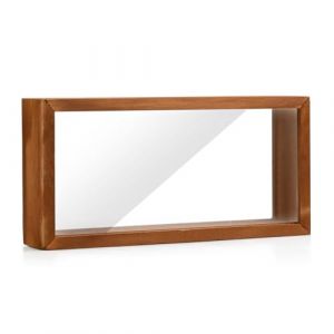 Rundago Cadre 3d Cadre Profond Avec Vitre pour Objet Cadre Photo Bois 25.8x12.6x5.5 cm Cadres Photo Cadre Vitrine pour les Fleurs S&eacute;ch&eacute;es et L'Artisanat (Marron) (Rundagui, neuf)