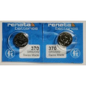 Deux Pile renata 370 SR920W (P & F France, neuf)