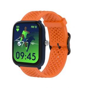 Lamshaw Bracelet Montre Connectée en Silicone,Compatible Ice-Watch ICE junior 2.0 1.75'' watch,Léger, Résistant à l'Eau & Hypoallergénique,Idéal pour le Sport,les Voyages & les Looks Tendance (orange) (Lamshaw, neuf)
