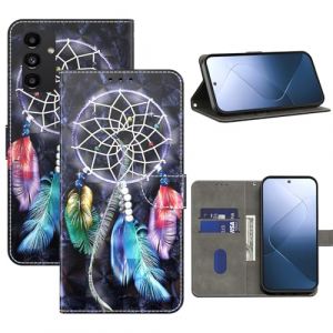BOLELAW Coque pour Samsung Galaxy A13/Galaxy A04S Housse de T&eacute;l&eacute;phone en Cuir Antichoc [Cuir PU de Qualit&eacute; Sup&eacute;rieure] [Fonction Stand] [Fente pour Cartes] Etui pour Galaxy A13, Attrape R&ecirc;ves (BOLELAW, neuf)