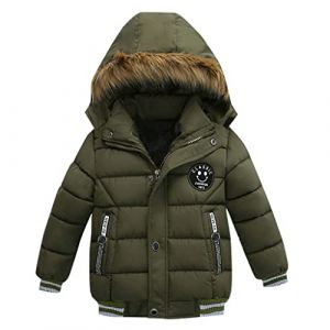 G&eacute;n&eacute;rique Manteaux bebe gar&ccedil;on 1-6 Ans Enfants Gar&ccedil;ons Blouson Manteau Chaud Enfant Gar&ccedil;on Fille Doudoune &agrave; Capuche Sport b&eacute;b&eacute; Ski Chaude Rembourr&eacute; Hiver Veste Parka Blousons V&ecirc;tements (LIBJDI, neuf)