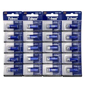 Dunamis Lot de 20 piles alcalines 23 A A23 12 V AKA MN21 LRV08 pour une utilisation dans les télécommandes, sonnettes sans fil, systèmes de sécurité, etc (MW Trading Direct, neuf)