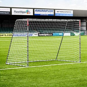 FORZA Steel42 Buts de Football [6 Tailles] | Cadre Robuste en Acier R&eacute;sistant aux Intemp&eacute;ries | Cage, Filet et Piquets | Kit de Rebond en Option (But Seul, 300 cm x 200 cm (Futsal)) (Net World France, neuf)
